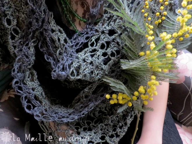 mimosa shawl La Maille au doigt 3
