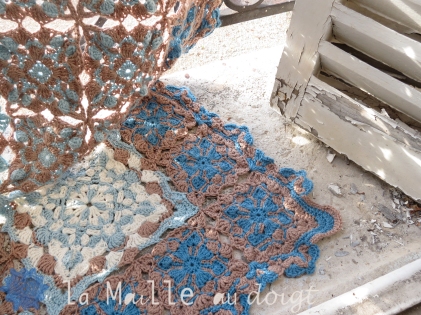 Azulejos crochet plaid valega